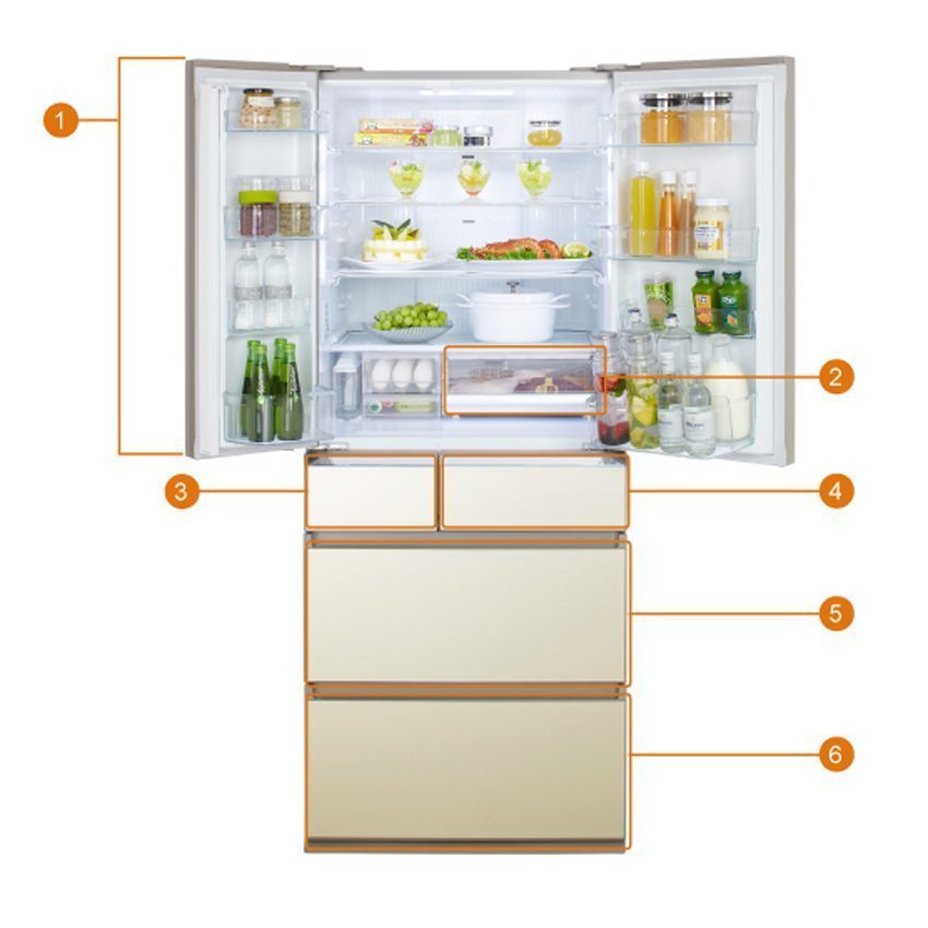 Tủ lạnh Panasonic NR-F610GT-N2 - Hàng chính hãng
