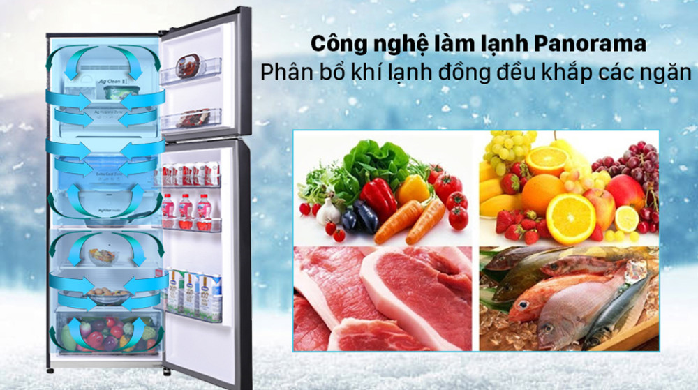Tủ lạnh Panasonic inverter 366 lít NR-TL381VGMV - Hàng chính hãng