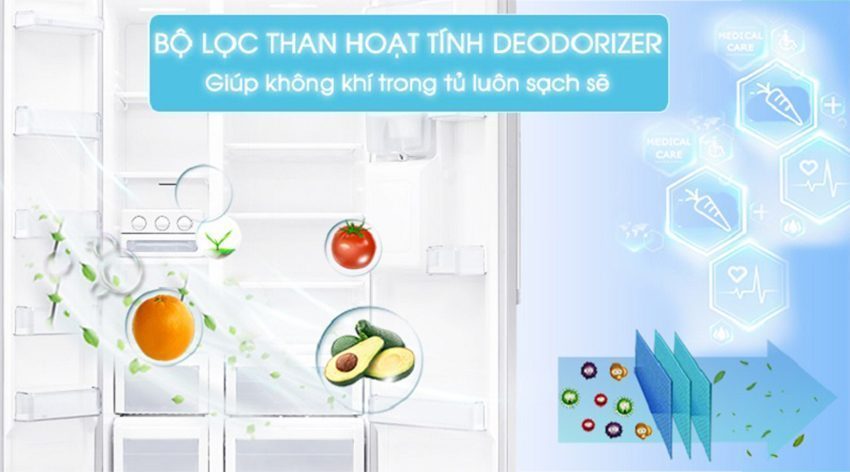 Tủ lạnh Samsung Inverter 538 lít RS52N3303SL - Hàng chính hãng