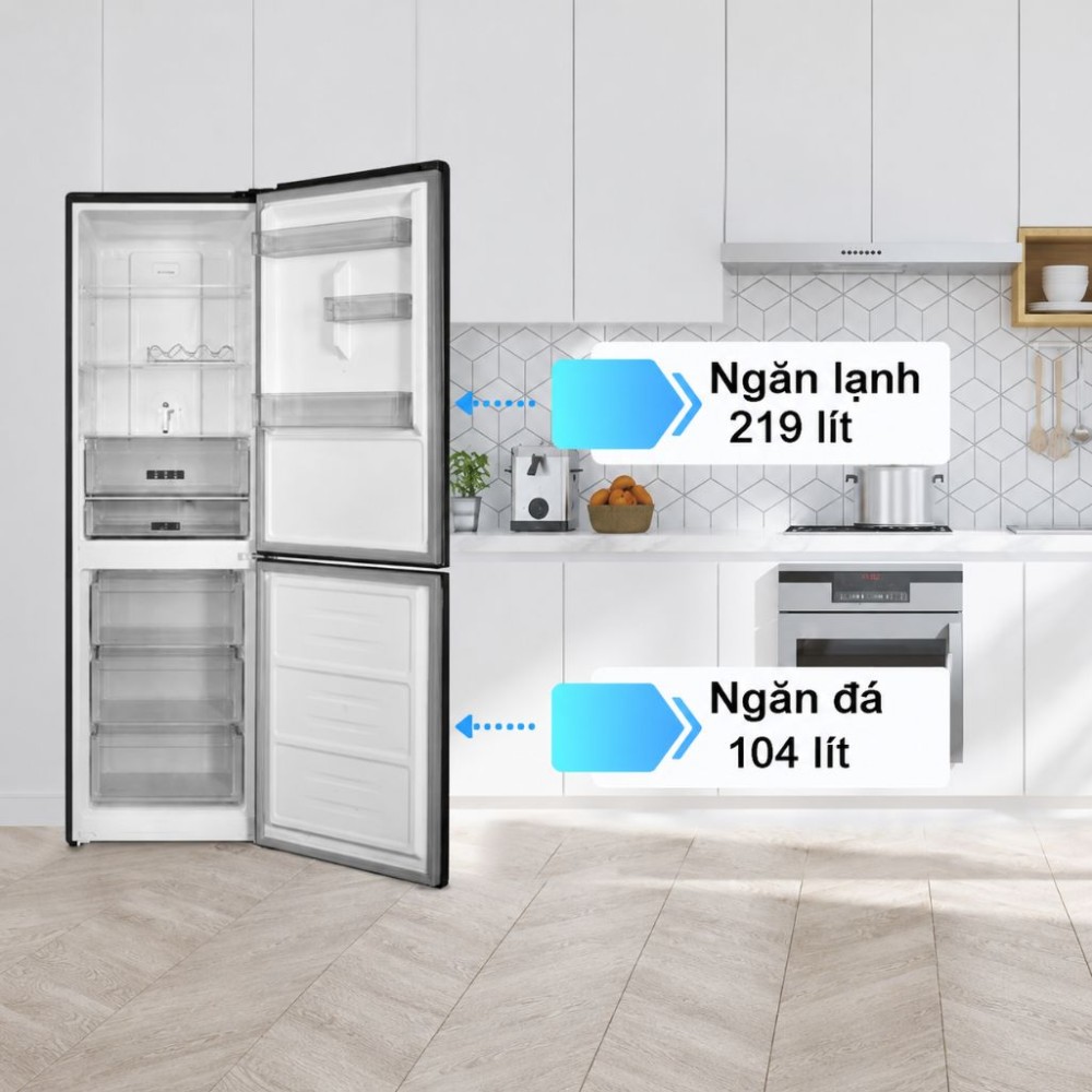 Tủ lạnh Sharp Inverter 323 lít SJ-BF330V-DG - Hàng chính hãng