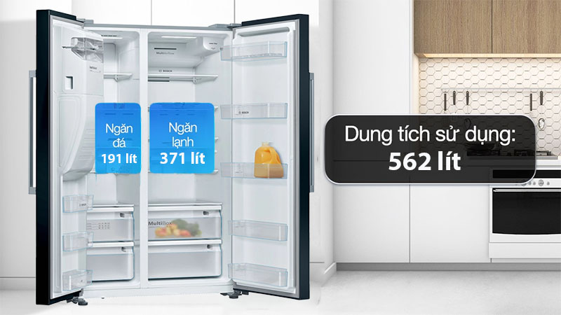 Tủ lạnh Side by Side Bosch KAD93VBFP - Hàng chính hãng