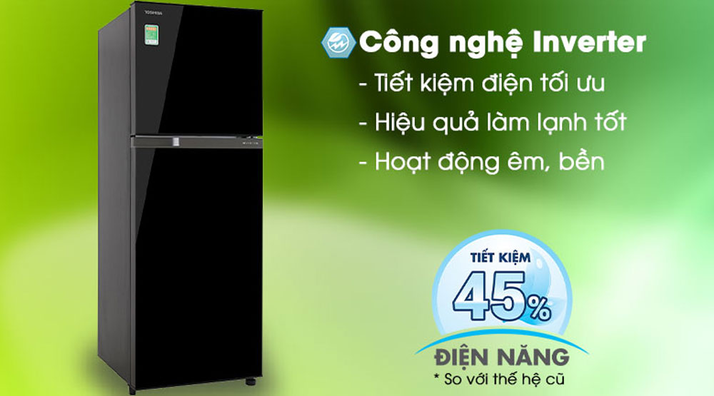 Tủ lạnh Toshiba Inverter 233 lít GR-A28VM(UKG1)  - Hàng chính hãng