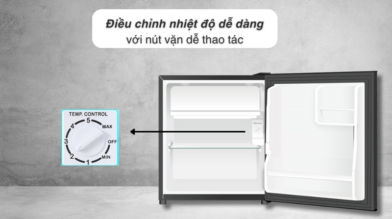 Tủ lạnh Aqua 50 lít AQR-D60FA(BS) - Hàng chính hãng