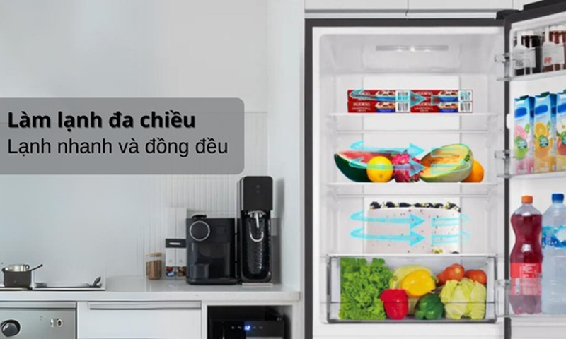 Tủ lạnh Aqua Inverter 324 lít AQR-B380MA(GM) - Hàng chính hãng