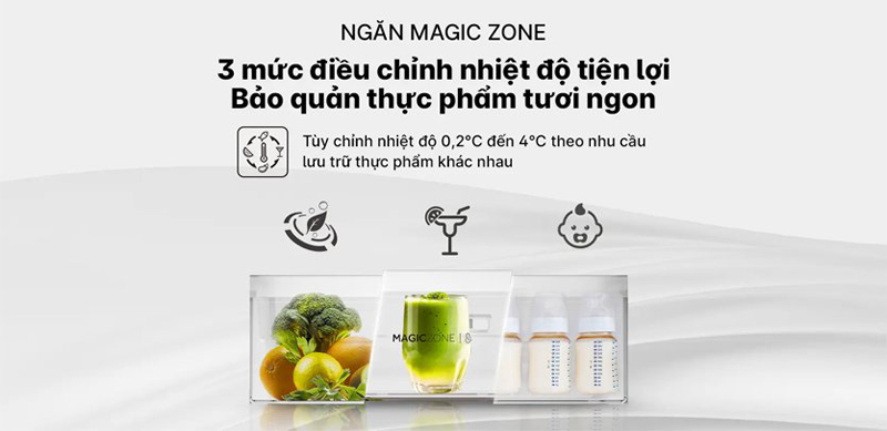 Tủ lạnh Aqua inverter 469 lít Multi Door AQR-M532XA(CBC) - Hàng chính hãng