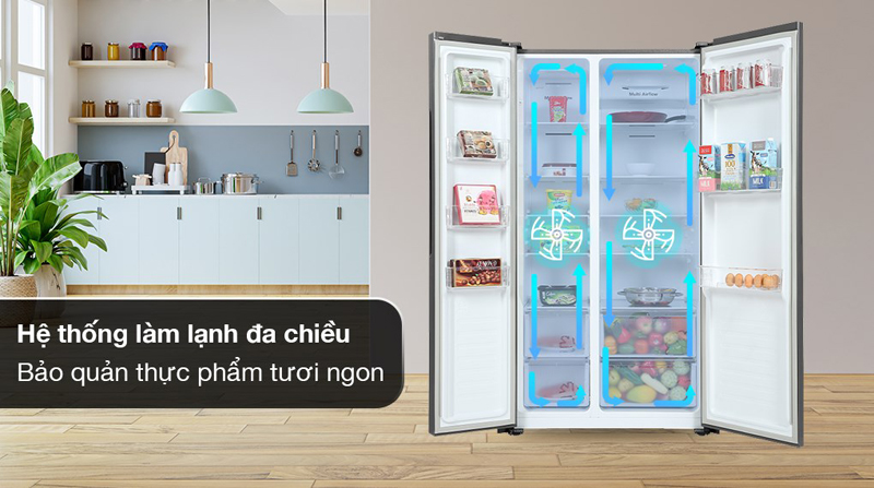Tủ lạnh Casper RS-570VT (552 lít) - Hàng chính hãng