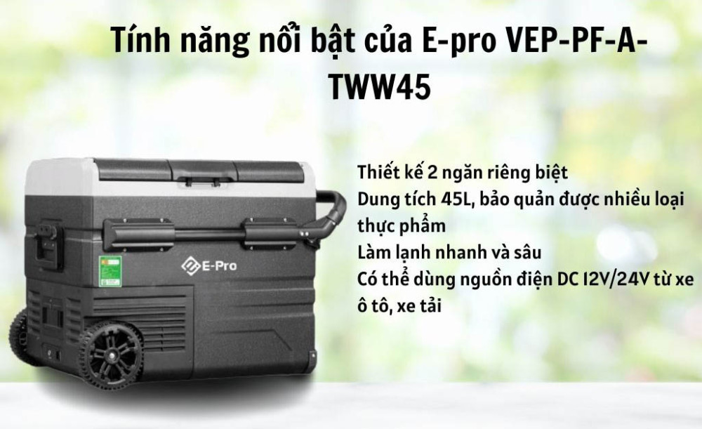 Tủ lạnh di động E-pro VEP-PF-A-TWW45 - Hàng chính hãng