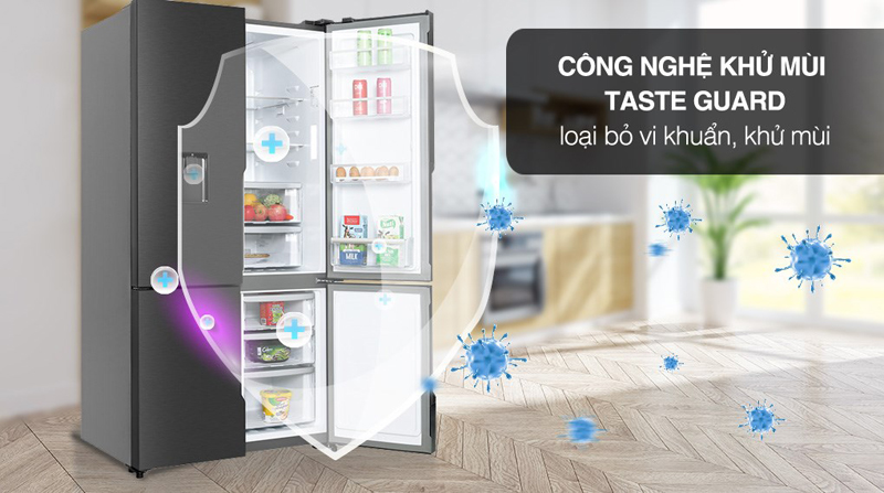 Tủ lạnh Electrolux inverter 562 lít EQE5660A-B - Hàng chính hãng