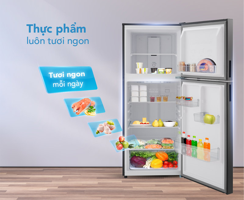 Tủ lạnh Funiki inverter HR-T8286GB - Hàng chính hãng