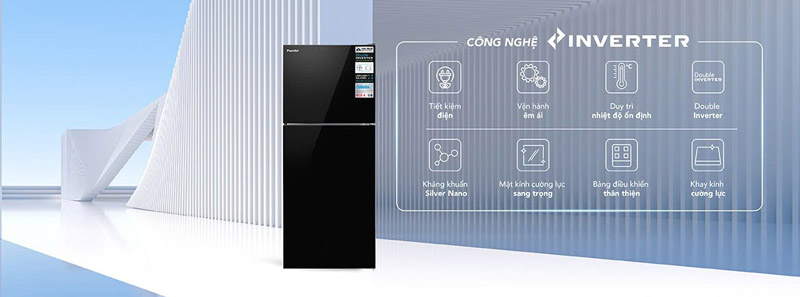 Tủ lạnh Funiki inverter HR-T8286GB - Hàng chính hãng