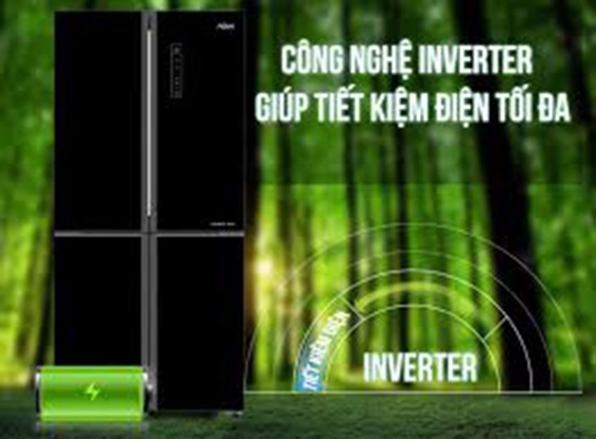 Tủ lạnh bốn cửa inverter Aqua AQR-IG525AM GB - Hàng chính hãng