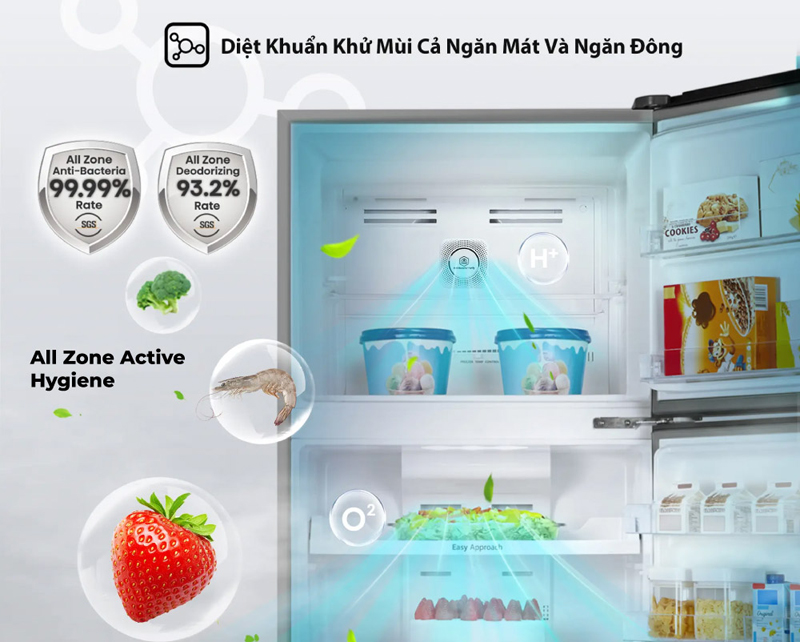 Tủ lạnh Hisense inverter 205 Lít RT256N4EBN - Hàng chính hãng