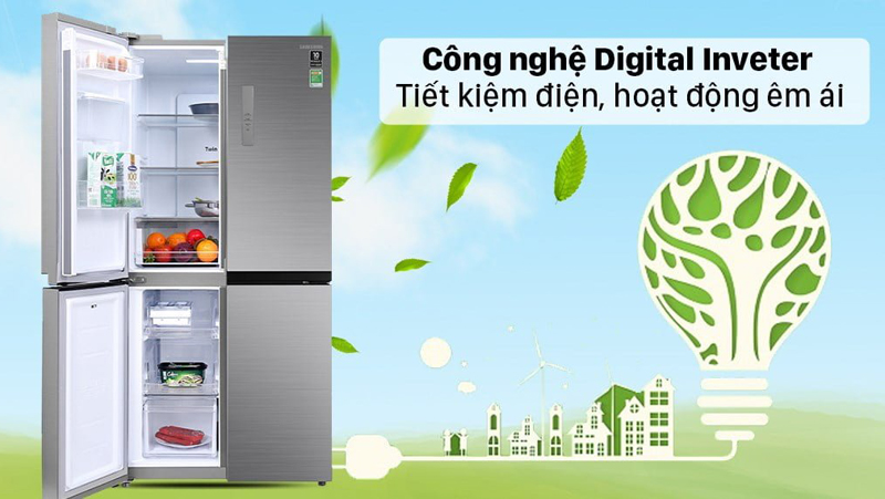 Tủ lạnh Samsung Inverter 488 lít RF48A4010M9/SV - Hàng chính hãng