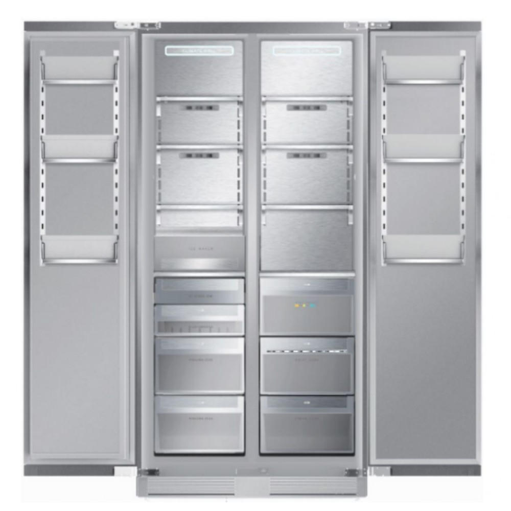 Tủ lạnh side by side âm toàn phần Kaff KF-BI555W LUXURY - Hàng chính hãng