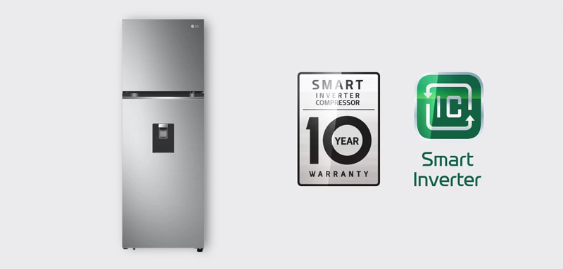 Tủ Lạnh LG Inverter 334 Lít GN-D332PS - Hàng chính hãng