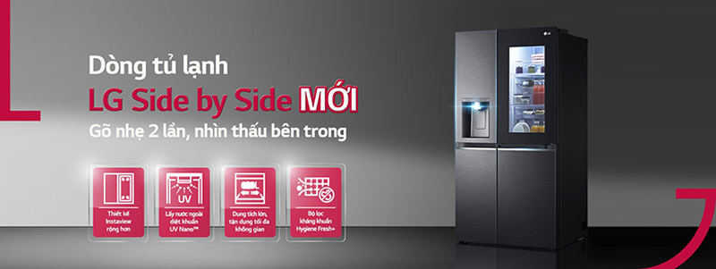 Tủ lạnh LG Inverter 635 lít GR-X257JS - Hàng chính hãng