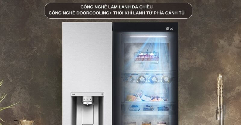 Tủ lạnh LG Inverter 635 lít GR-X257JS - Hàng chính hãng