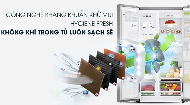 Tủ lạnh LG Inverter 635 lít GR-X257JS - Hàng chính hãng