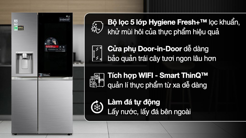 Tủ lạnh LG Inverter 635 lít GR-X257JS - Hàng chính hãng
