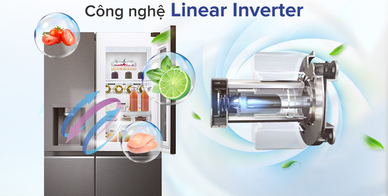 Tủ lạnh LG Inverter 635 lít GR-X257MC - Hàng chính hãng