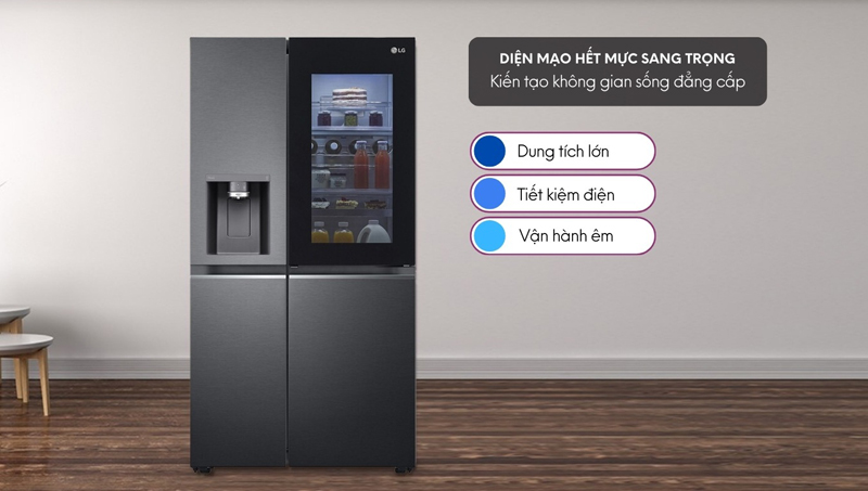 Tủ lạnh LG Inverter 635 lít GR-X257MC - Hàng chính hãng