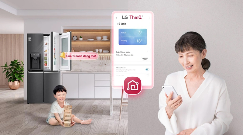 Tủ lạnh LG Inverter 496 lít GR-X22MBI - Hàng chính hãng