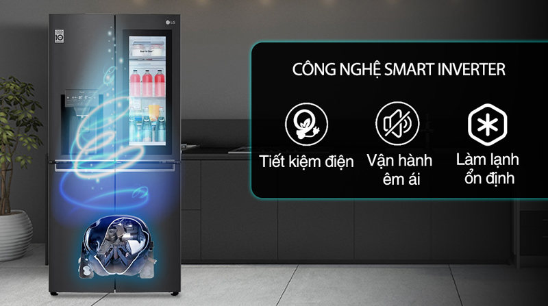 Tủ lạnh LG Inverter 496 lít GR-X22MBI - Hàng chính hãng