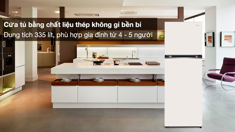 Tủ lạnh LG Inverter 335 lít GN-B332BG - Hàng chính hãng