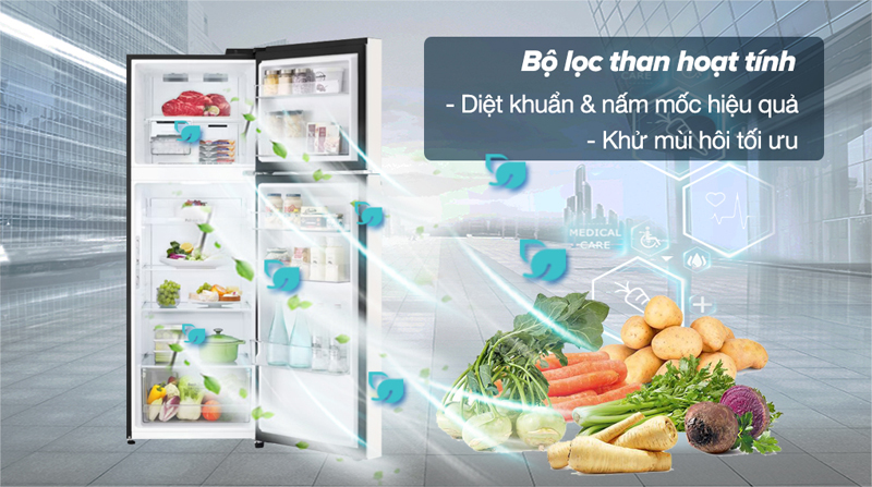 Tủ lạnh LG Inverter 335 lít GN-B332BG - Hàng chính hãng