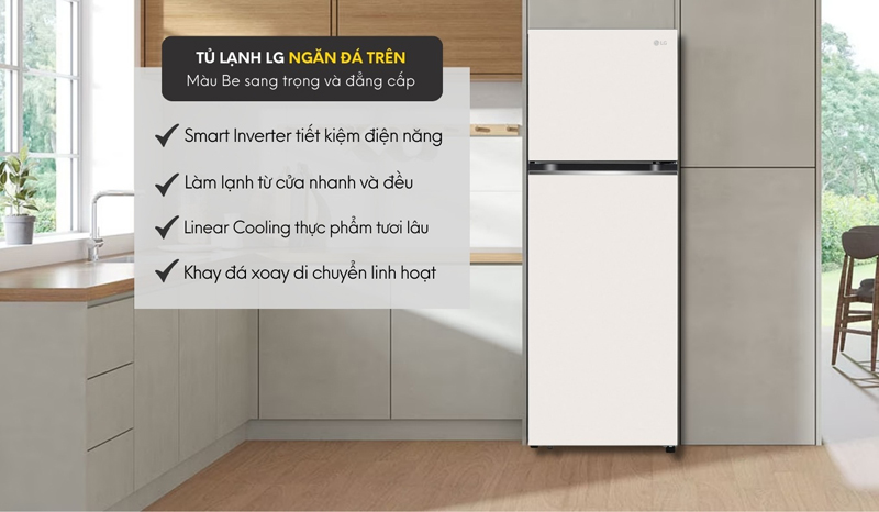 Tủ lạnh LG Inverter 335 lít GN-B332BG - Hàng chính hãng