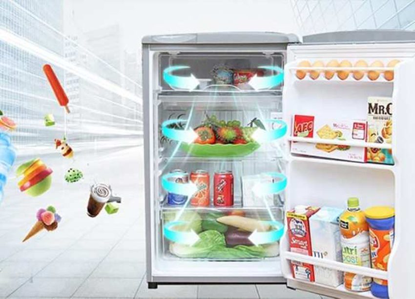 Tủ lạnh mini Aqua AQR-95ER (SS) - Hàng chính hãng