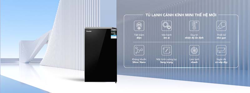 Tủ lạnh mini Funiki HR-S690GB - Hàng chính hãng