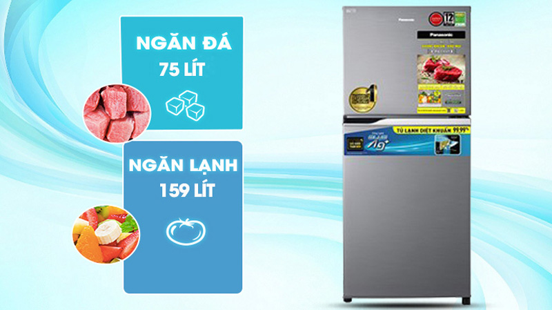 Tủ lạnh Panasonic Inverter 234 lít NR-TV261APSV - Hàng chính hãng