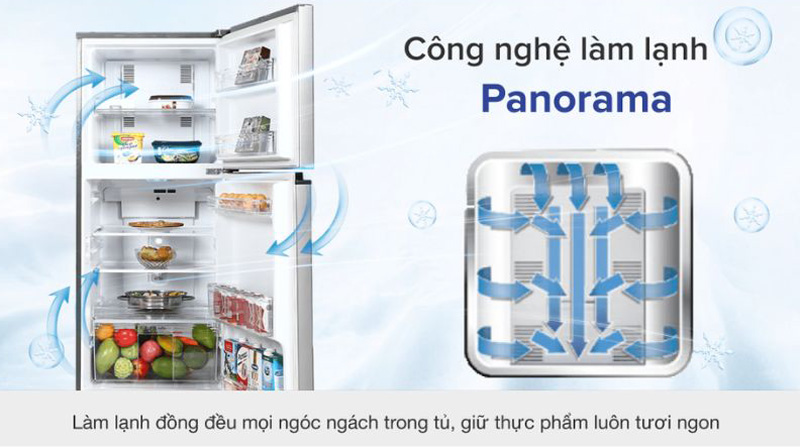 Tủ lạnh Panasonic Inverter 234 lít NR-TV261APSV - Hàng chính hãng