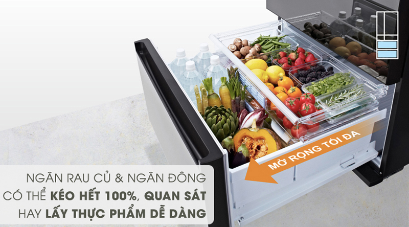 Tủ lạnh Panasonic Inverter NR-F603GT-X2 - Hàng chính hãng