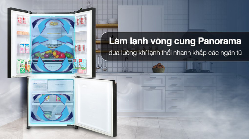 Tủ lạnh Panasonic Inverter 495 lít NR-CW530XHHV - Hàng chính hãng