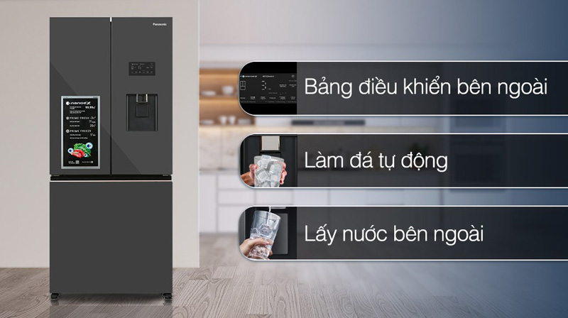 Tủ lạnh Panasonic Inverter 495 lít NR-CW530XHHV - Hàng chính hãng