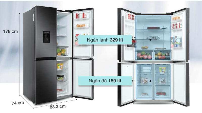 Tủ lạnh Samsung Inverter 488 lít RF48A4010B4/SV - Hàng chính hãng
