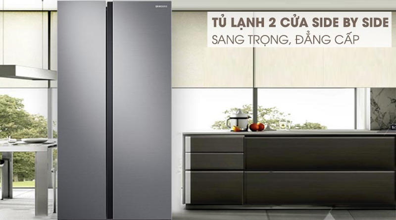 Tủ lạnh Samsung Inverter 647 lít RS62R5001M9/SV - Hàng chính hãng