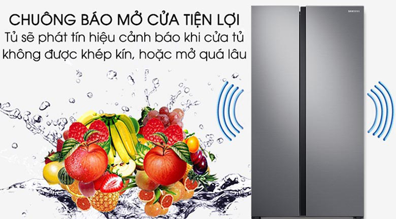 Tủ lạnh Samsung Inverter 647 lít RS62R5001M9/SV - Hàng chính hãng