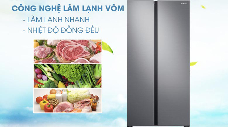 Tủ lạnh Samsung Inverter 647 lít RS62R5001M9/SV - Hàng chính hãng