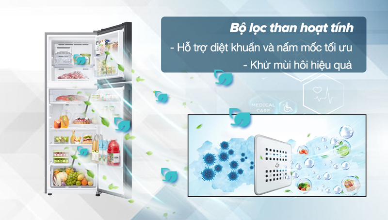 Tủ lạnh Samsung Inverter 305L RT31CG5424B1SV - Hàng chính hãng