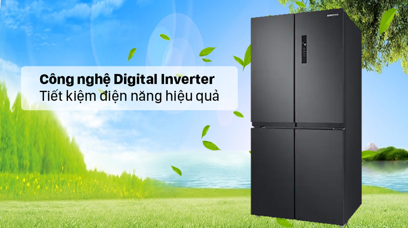 Tủ lạnh Samsung Inverter RF48A4000B4/SV (488 lít) - Hàng chính hãng