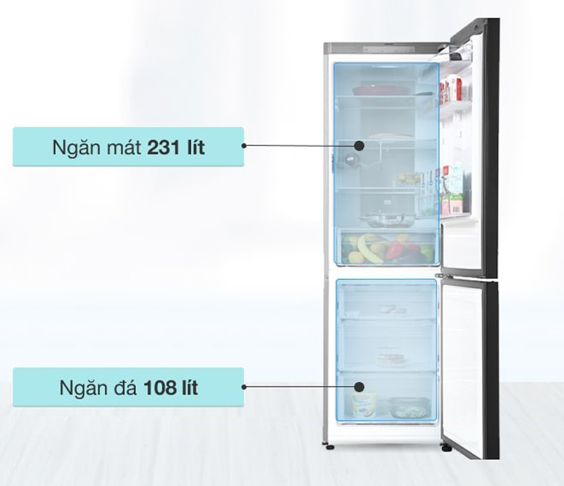 Tủ lạnh Samsung Inverter 339 lít RB33T307055/SV - Hàng chính hãng