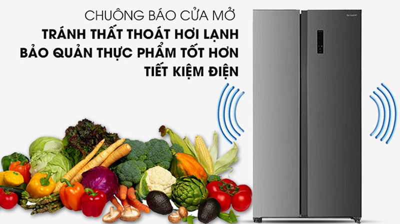 Tủ lạnh Sharp Inverter 442 lít SJ-SBX440V-DS - Hàng chính hãng