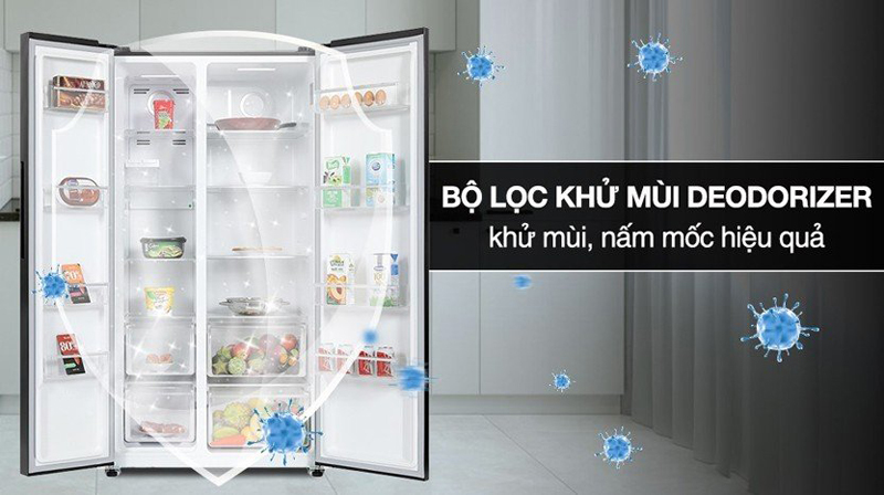 Tủ lạnh Sharp Inverter 442 lít SJ-SBX440V-DS - Hàng chính hãng