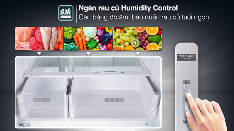 Tủ lạnh Sharp Inverter 401 lít SJ-FXP480VG-BK - Hàng chính hãng
