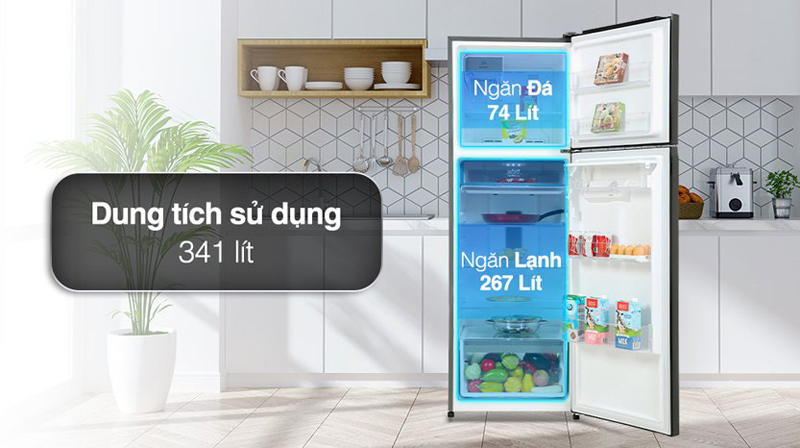 Tủ lạnh Electrolux inverter ETB3740M-H - Hàng chính hãng