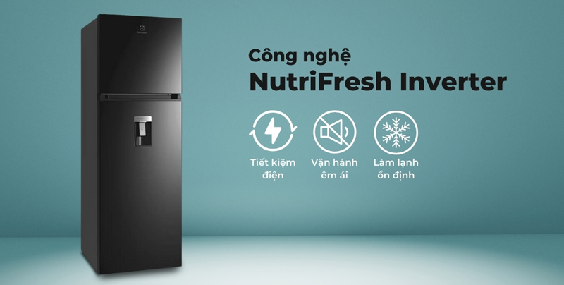 Tủ lạnh Electrolux inverter ETB3740M-H - Hàng chính hãng
