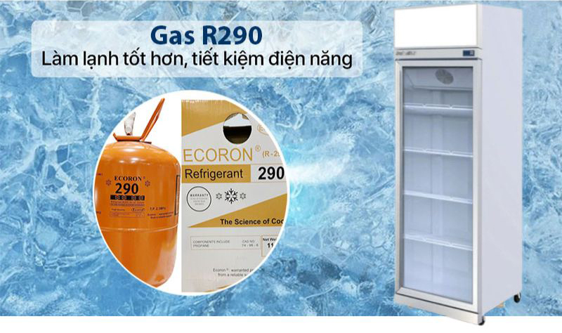 Tủ mát 1 cánh kính TurboGold TG-1DC-GS - Hàng chính hãng